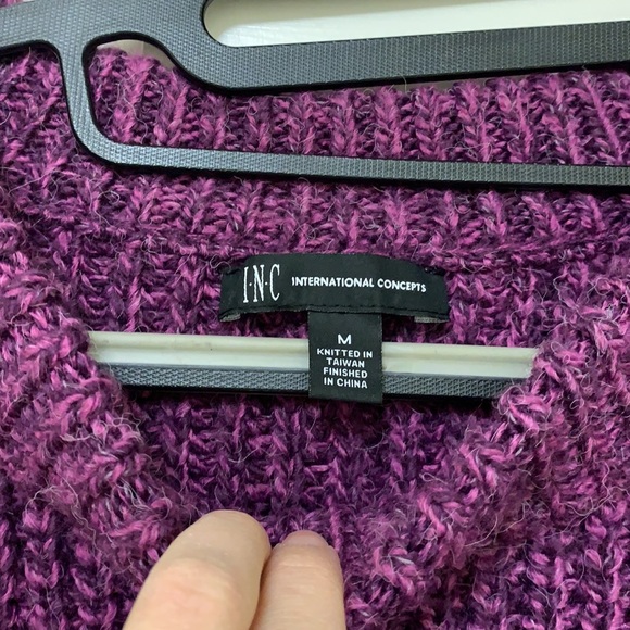 **LAST CHANCE**
NWT INC International Purple Sweater Size S/M - Picture 3 of 6